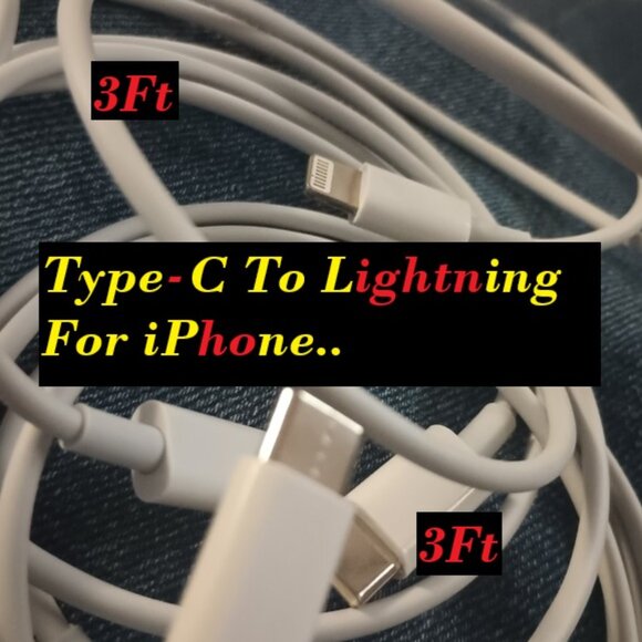 Super 4PK🔥New 20W PD USB 3Ft Data Fast Charger 1m Cables For iPhone